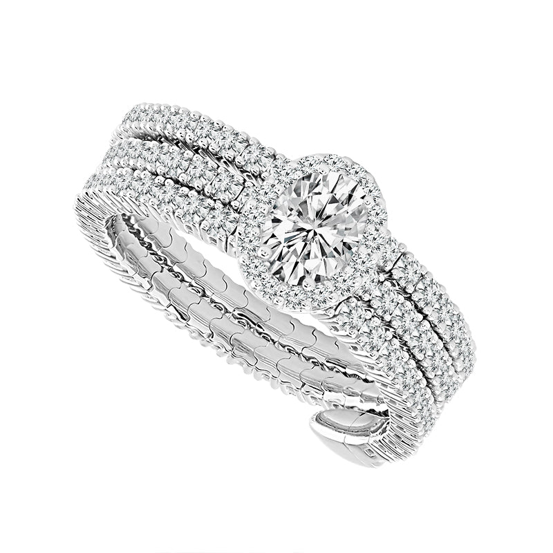 Diamond Fashion Ring 1.50 ct tw 14k White Gold