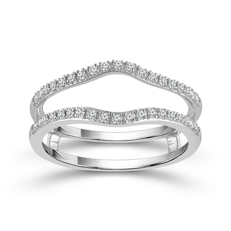 Diamond Enhancer Ring 0.105 ct tw 10k White Gold