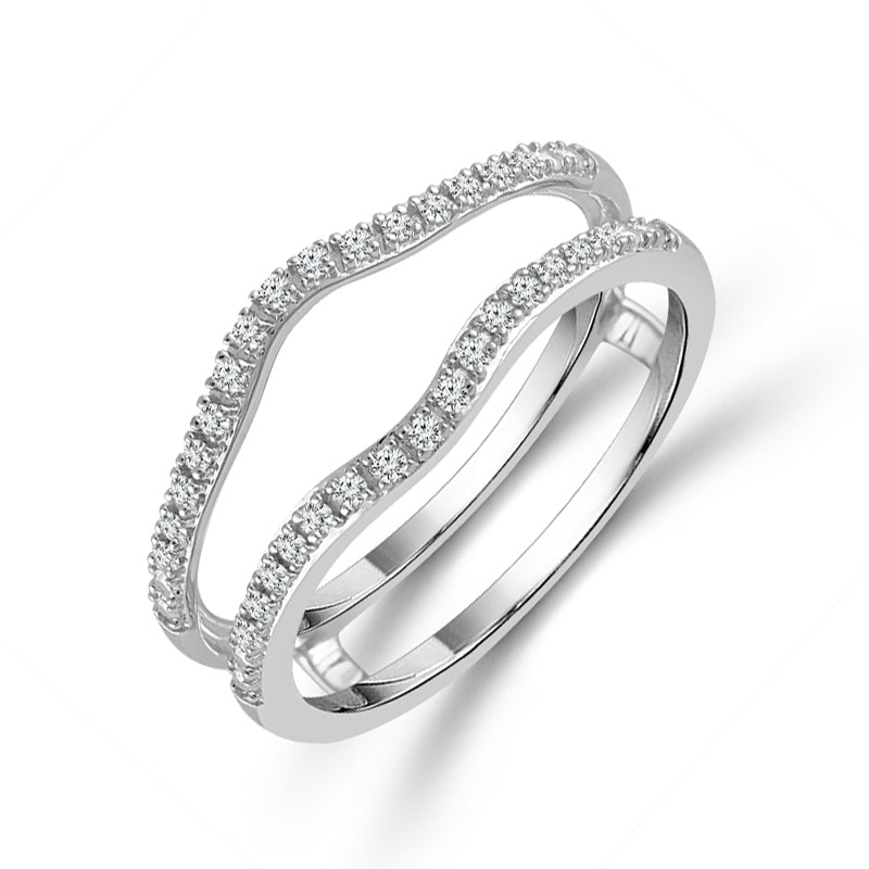 Diamond Enhancer Ring 0.105 ct tw 10k White Gold