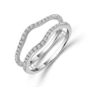 Diamond Enhancer Ring 0.105 ct tw 10k White Gold