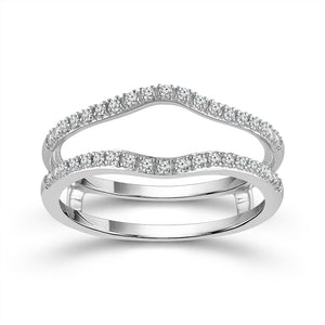 Diamond Enhancer Ring 0.105 ct tw 14k White Gold