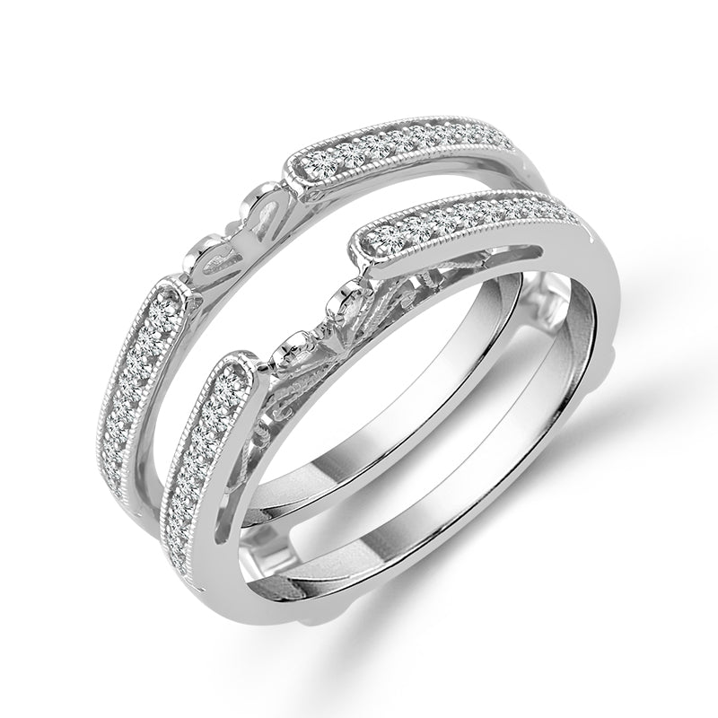 Diamond Enhancer Ring 0.25 ct tw 14k White Gold