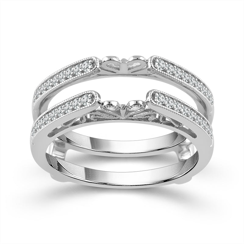 Diamond Enhancer Ring 0.25 ct tw 14k White Gold