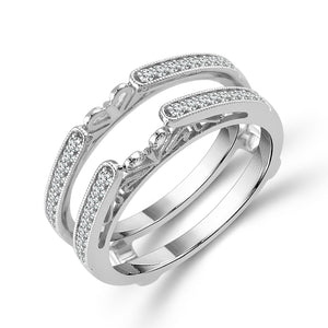 Diamond Enhancer Ring 0.25 ct tw 14k White Gold