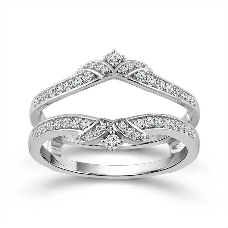 Diamond Enhancer Ring 0.25 ct tw 10k White Gold