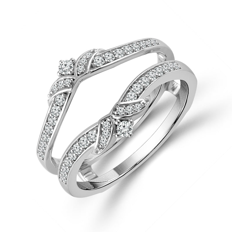 Diamond Enhancer Ring 0.25 ct tw 10k White Gold