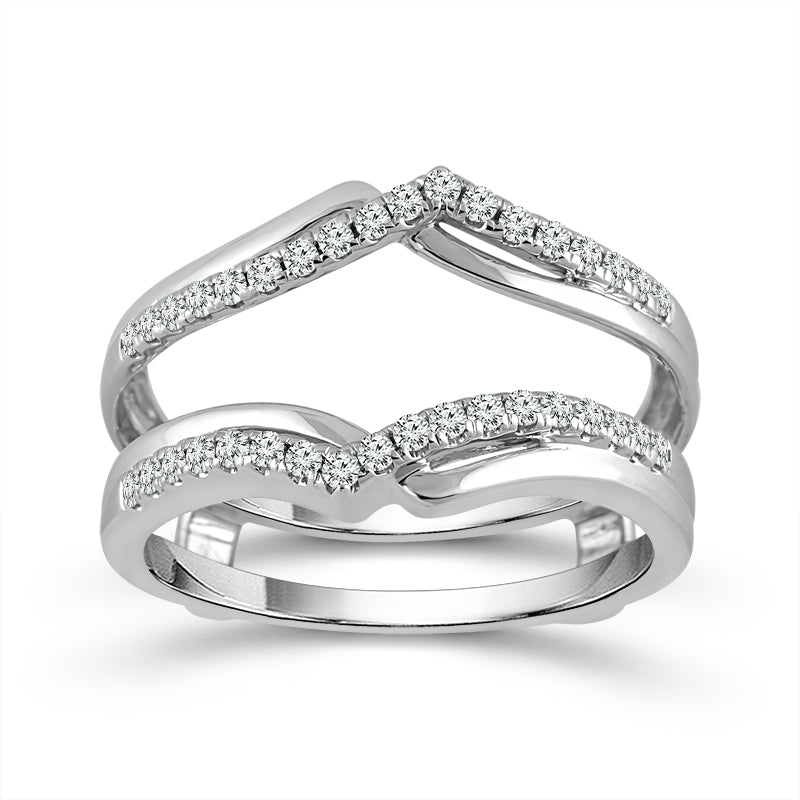 Diamond Enhancer Ring 0.25 ct tw 14k White Gold