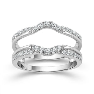 Diamond Enhancer Ring 0.33 ct tw 14k White Gold