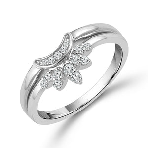 Diamond Enhancer Ring 0.13 ct tw 10k Yellow Gold+10k White Gold