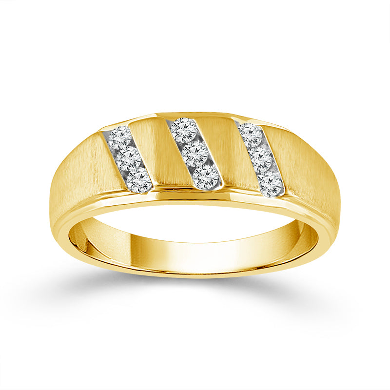 Diamond Mens Ring 0.25 ct tw 10k Yellow Gold
