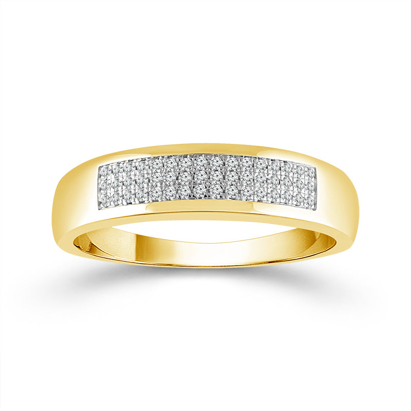 Diamond Mens Ring 0.17 ct tw 10k Yellow Gold