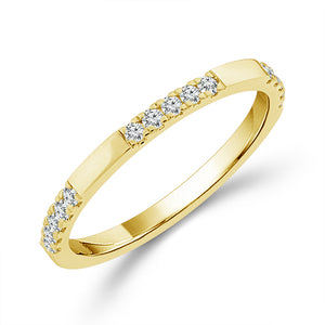 Diamond Band 0.50 ct tw 14k White Gold+14k Yellow Gold