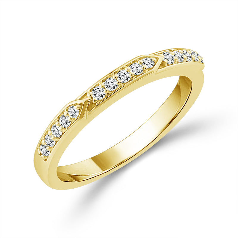 Diamond Band 0.50 ct tw 14k White Gold+14k Yellow Gold+14k Rose Gold