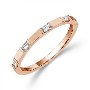 Diamond Band 0.40 ct tw 14k White Gold+14k Yellow Gold+14k Rose Gold