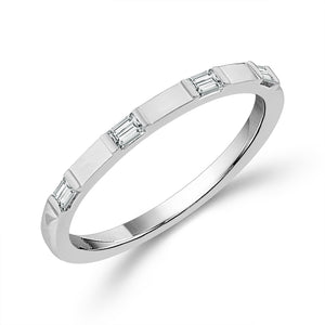 Diamond Band 0.40 ct tw 14k White Gold+14k Yellow Gold+14k Rose Gold