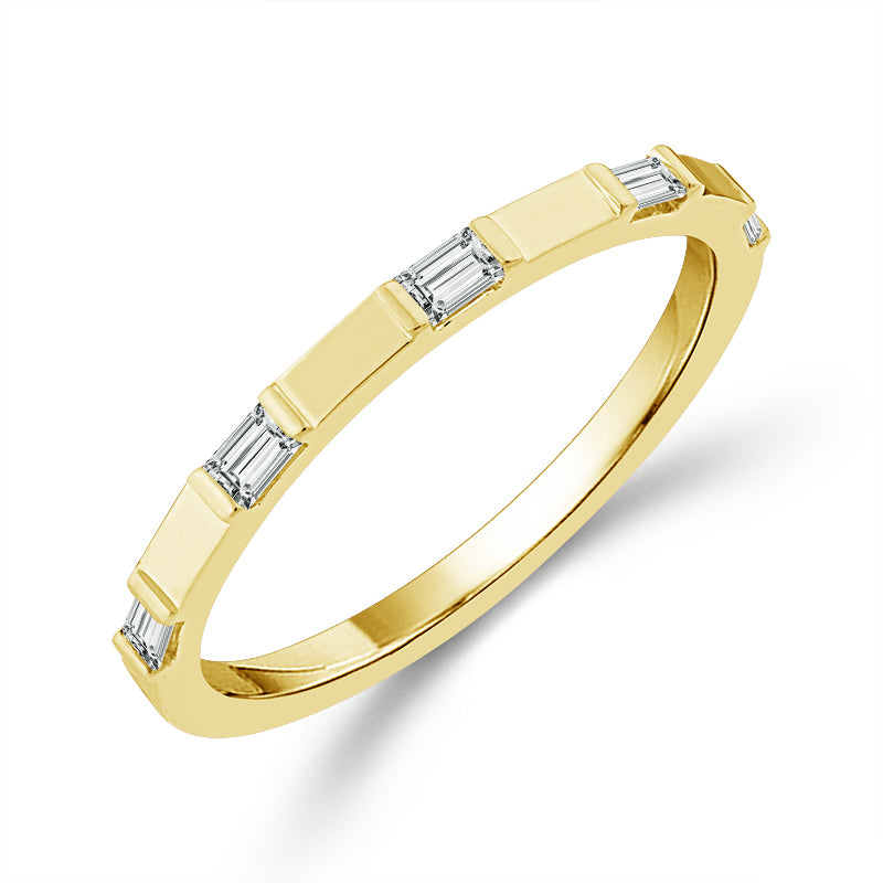 Diamond Band 0.40 ct tw 14k White Gold+14k Yellow Gold+14k Rose Gold
