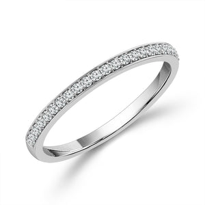Diamond Band 0.33 ct tw 14k White Gold+14k Yellow Gold