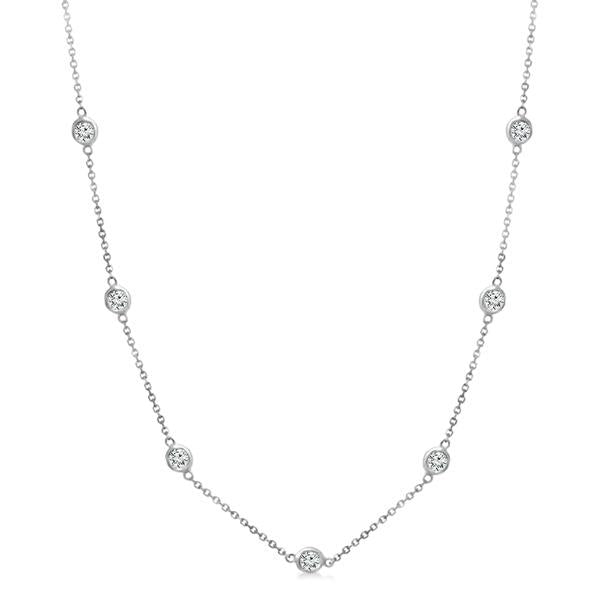 Diamond Necklace 0.50 ct tw 14k White Gold