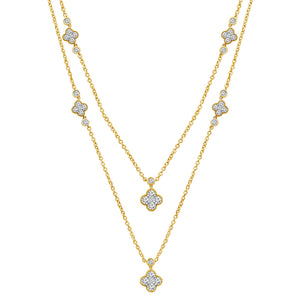Diamond Fashion Necklace 4 ct tw 14k Yellow Gold