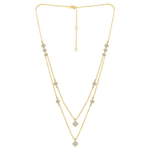 Diamond Fashion Necklace 4 ct tw 14k Yellow Gold