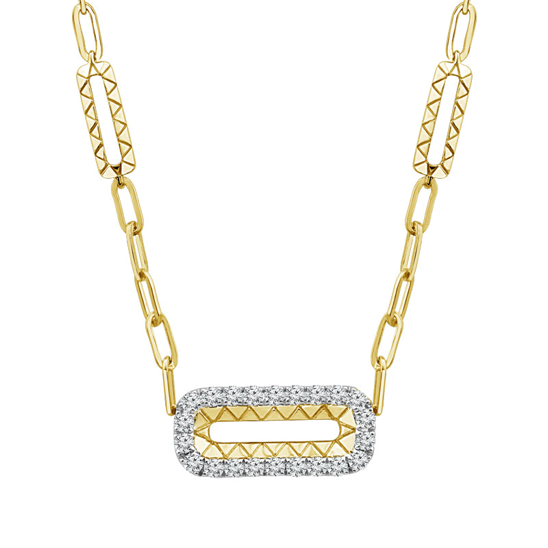 Diamond Fashion Necklace 0.75 ct tw 14k Yellow Gold