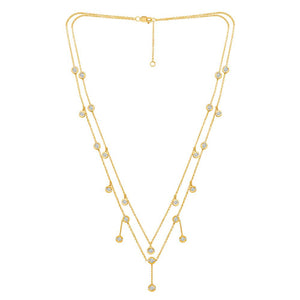 Diamond Fashion Necklace 3 ct tw 14k Yellow Gold