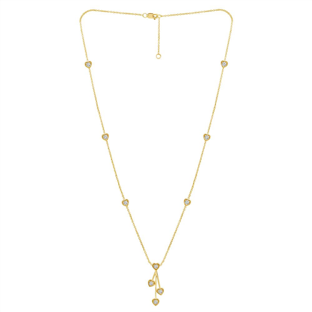 Diamond Fashion Necklace 1.25 ct tw 14k Yellow Gold