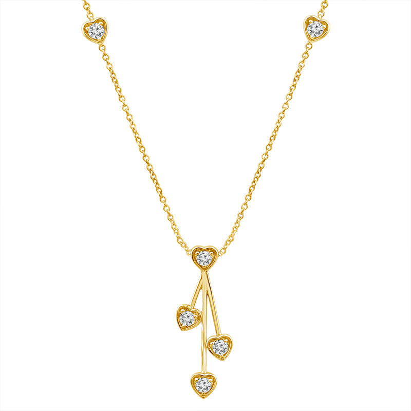Diamond Fashion Necklace 1.25 ct tw 14k Yellow Gold