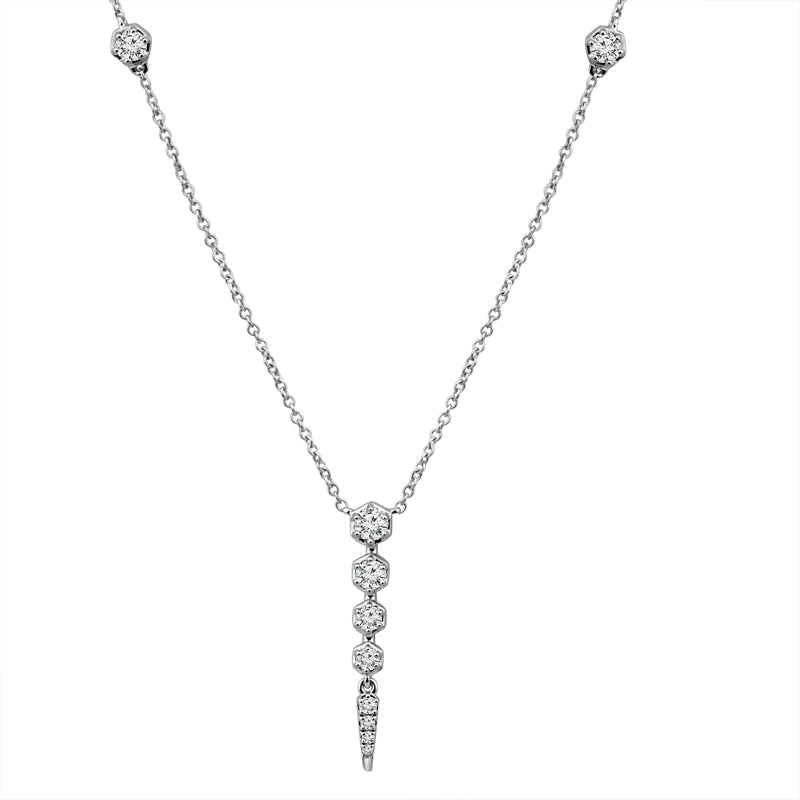 Diamond Fashion Necklace 0.75 ct tw 14k White Gold