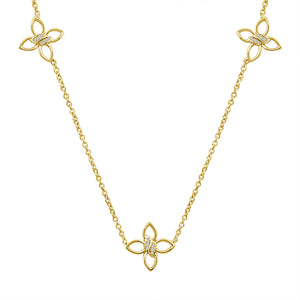 Diamond Fashion Necklace 0.13 ct tw 10k Yellow Gold
