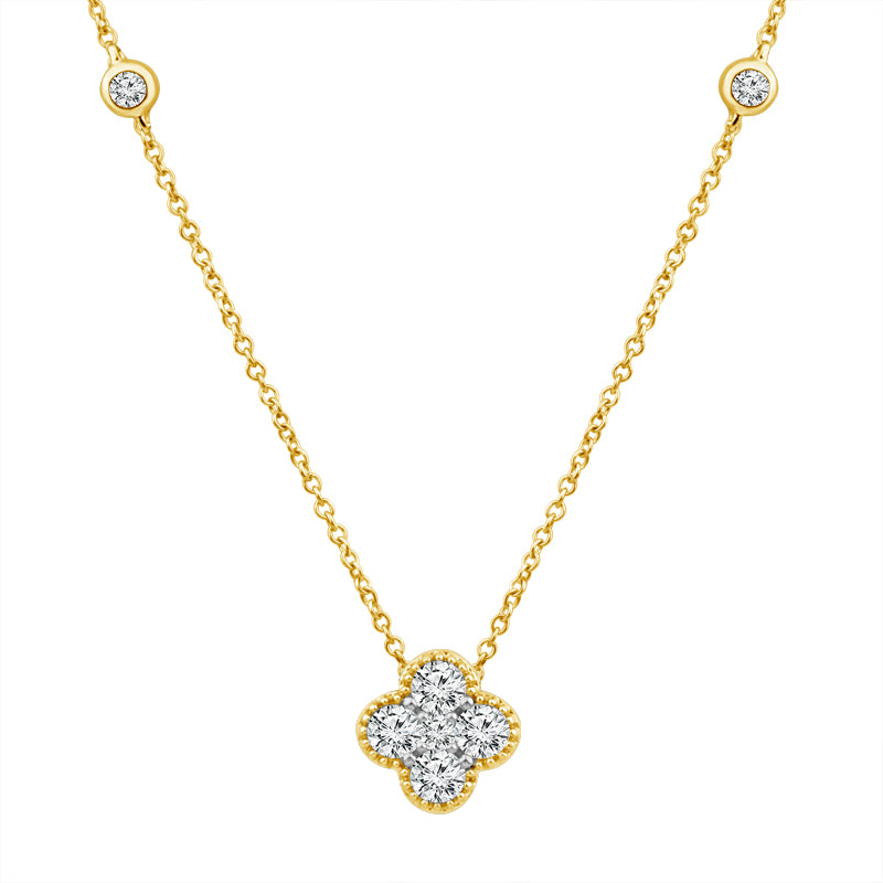 Diamond Fashion Necklace 0.75 ct tw 14k Yellow Gold