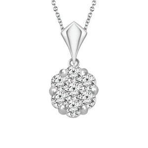 Diamond Fashion Pendant 1 ct tw 14k White Gold