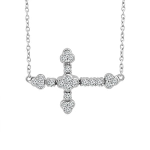 Diamond Cross Pendant 0.17 ct tw 10k Yellow Gold
