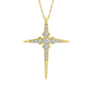 Diamond Fashion Pendant 0.20 ct tw 10k Yellow Gold
