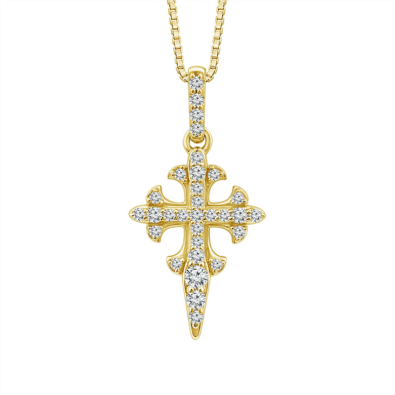 Diamond Fashion Pendant 0.17 ct tw 10k Yellow Gold