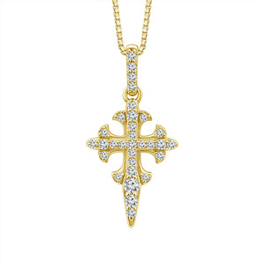 Diamond Fashion Pendant 0.17 ct tw 10k Yellow Gold