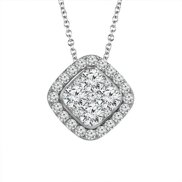 Diamond Fashion Pendant 1 ct tw 14k White Gold
