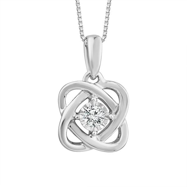 Diamond Fashion Pendant 0.05 ct tw 10k White Gold