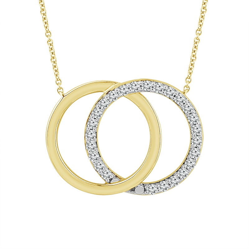 Diamond Fashion Pendant 0.30 ct tw Round 14k Yellow Gold