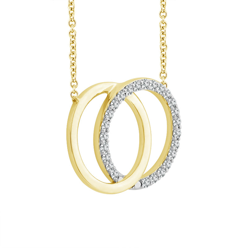Diamond Fashion Pendant 0.30 ct tw Round 14k Yellow Gold