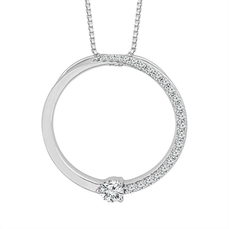 Diamond Fashion Pendant 0.20 ct tw 10k White Gold