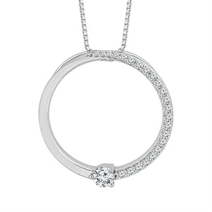 Diamond Fashion Pendant 0.20 ct tw 10k White Gold