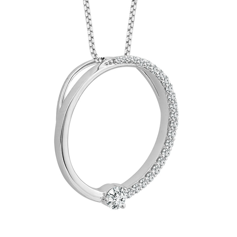 Diamond Fashion Pendant 0.20 ct tw 10k White Gold