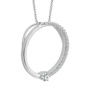 Diamond Fashion Pendant 0.20 ct tw 10k White Gold