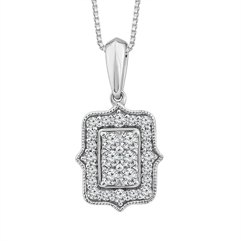 Diamond Fashion Pendant 0.17 ct tw 10k White Gold