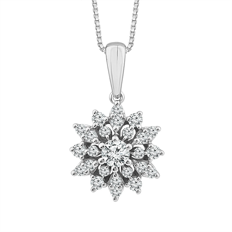 Diamond Fashion Pendant 0.25 ct tw 10k White Gold