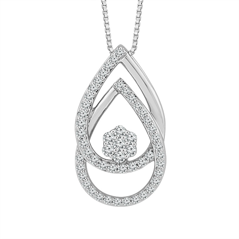 Diamond Fashion Pendant 0.5 ct tw 10k White Gold