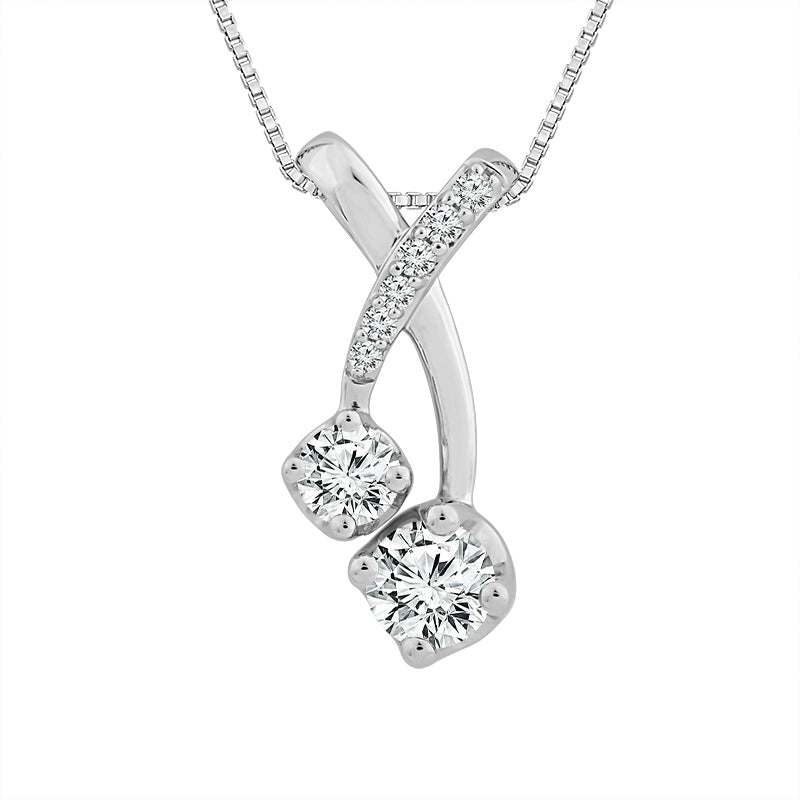Diamond Fashion Pendant 0.5 ct tw 10k White Gold