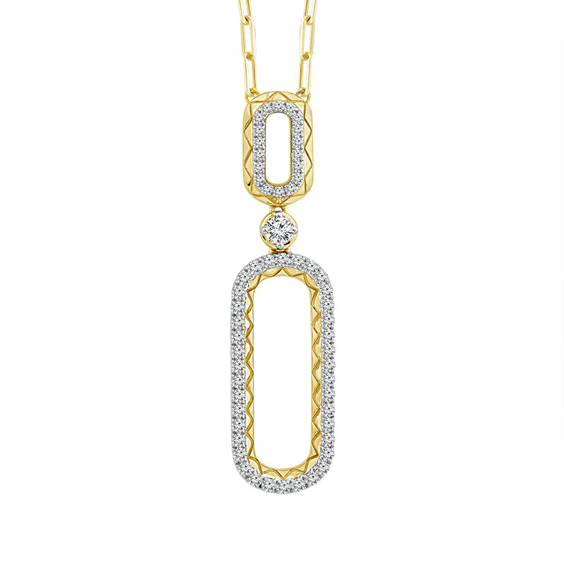 Diamond Fashion Pendant 0.75 ct tw 10k Yellow Gold