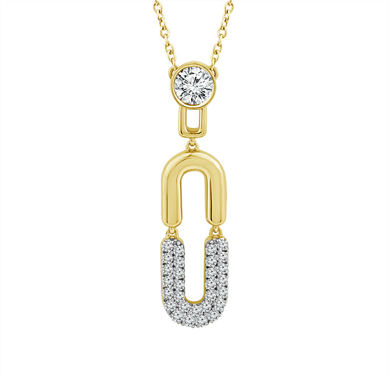 Diamond Fashion Pendant 0.40 ct tw 10k Yellow Gold